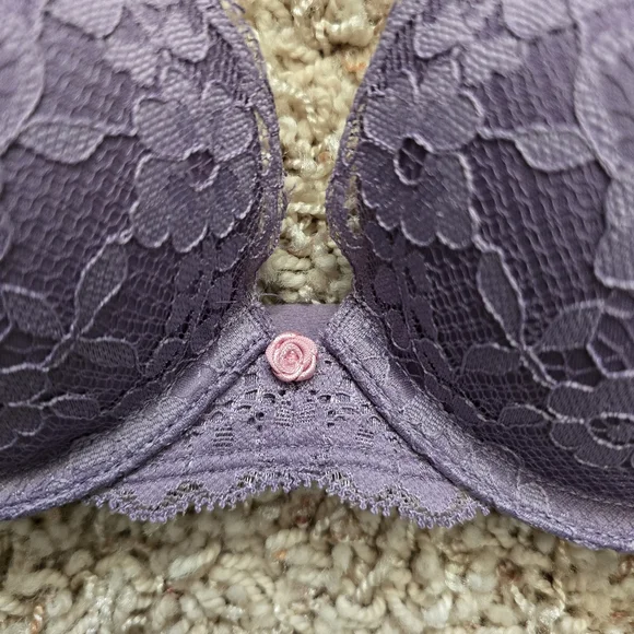 Women's Victoria's Secret Dream Angels Push Up Purple Lace Bra - 32b - Picture 4 of 13